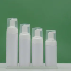 In Voorraad 100Ml 120Ml 150Ml 200Ml Pet Witte Cosmetische Schuim Pomp Flessen Voor Gezichtsreiniger