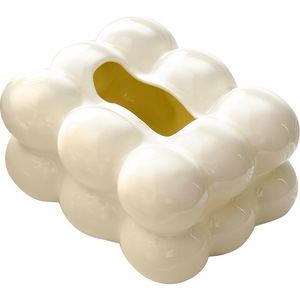 Boîte à mouchoirs en céramique rectangulaire grande taille Leasylife, anti-humidité, design moderne et luxueux, couleurs personnalisables, logo, porte-serviettes pour - Product Image 3