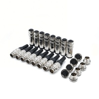 Conector Circular de Señal AISG C091 Amphenol Binder, Metálico, 5 Pines, 7 Pines, IP67, con Tornillo, Sensor, Enchufe Hembra M16, Impermeable
