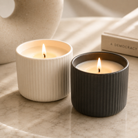 AIKUN, conception personnalisée OEM, décoration d'intérieur aromathérapeutique, bougie parfumée en cire de soja naturelle en céramique pour la relaxation
