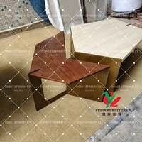 Table basse moderne de luxe, table basse sur mesure pour salon