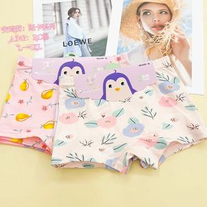 L 2XL 3XL 4XL ragazze biancheria intima di cotone 2 pz/pacco di carta bella stampa di grandi dimensioni ragazze boxer per il commercio all'ingrosso - Product Image 5