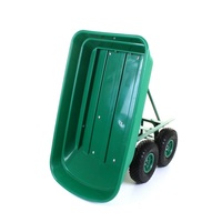 Chariot de jardinage robuste à 4 roues pour extérieur, brouette basculante pour jardin et cour