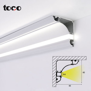 6000 Série Aluminium LED Profil Linéaire Lumière Éclairage Principal Plâtre Ligne Coin Plafond Aluminium Canal Noir Angle Carré - Product Image 2