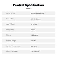 Télécommande universelle WiFi SIXWGH Tuya, contrôleur IR intelligent, apprentissage DIY, minuterie, compatible Alexa Google 2.4G pour TV, climatiseur, appareils électroménagers, interrupteur