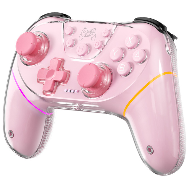 NS Pro Wireless BT Controller PC Gaming Dual Hall Effect Joysticks Trigger RGB Light Turbo Vibration Motor Compatible for