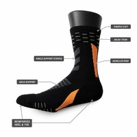 Nouvelles chaussettes tricotées pour hommes automne-hiver, antibactériennes, respirantes, absorbantes, antidérapantes, épaisses, à base de tissu éponge, professionnelles