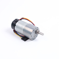 Disesuaikan tinggi daya 6V/24V DC gigi Motor Encoder 37mm kecepatan tinggi Gearbox kipas perahu sepeda listrik; 24VDC sikat komuter