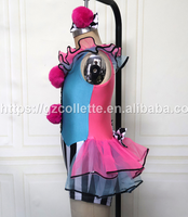Robe de ballet style western pour filles, tenue de danse pour enfant avec tutu, costume de scène, justaucorps, robe tutu de clown