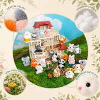 Jouets en peluche OEM/ODM, mini jouets en peluche doux, petites décorations, porte-clés en peluche personnalisés pour sac à dos, animaux en peluche (éléphant, panda, paresseux)