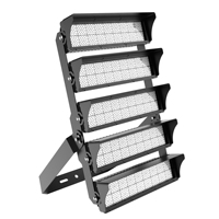 Proyector LED Antideslumbrante de Aluminio Fundido a Presión de 250-1500W, IP66, con Múltiples Ángulos de Haz para Campos de Fútbol y Estadios, Certificado ROHS