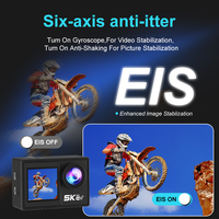 Caméra d'action 5K 30FPS 4K 60FPS 50MP Moto Vlogging stabilisation EIS double écran 170 ° grand Angle 30M caméra d'action étanche