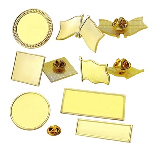 Nhà Sản Xuất Kim Loại Trống Huy Hiệu Tùy Chỉnh Hình Dạng Khác Nhau Trâm Chữ Thập Cờ Vòng Vuông Hình Chữ Nhật Hình Dạng Vàng Bạc Ve Áo Pins - Product Image 6