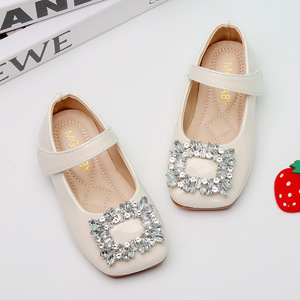 Sepatu princess anak perempuan, sepatu datar putri berlian imitasi untuk pesta pernikahan - Product Image 4