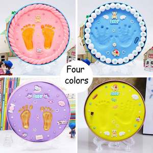 Wholesale Belly <b>Cast</b> <b>Kit</b> Inkless Photo Frame Handprint Footprint Memory <b>Kit</b> 3D <b>Hand</b> Foot Casting <b>Kit</b> Playdough Slime Made China - Product Image 3