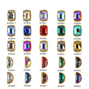 <span class=keywords><strong>Venta</strong></span> Directa de Fábrica, Pegatinas de Uñas 3D de Aleación de Alta Calidad, Diseño de Diamantes Multiforma con Color Mágico - Product Image 3