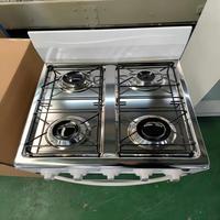 Cuisinière 4 Feux avec Four à Gaz et Four à Pizza, Combinaison Professionnelle Électrique pour Restaurant, Armoire, Cuisine Industrielle et Table de Cuisson