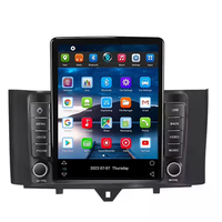 Reproductor de DVD para Auto Estilo Tesla 4+64G, Video para Auto para Benz Smart Fortwo 2011-2015, Radio para Auto con WIFI, Audio FM RDS, Carplay, BT Estéreo, 4G LTE