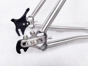 Oferta Especial: Cuadro de Bicicleta de Titanio OEM 700C con Diseño de Acopladores S&S, Transmisión por Correa, Desviador y Patillas Deslizantes <span class=keywords><strong>Rohloff</strong></span> para Ciclismo en Gravel - Product Image 2