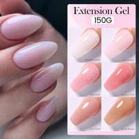 UR SUGAR 150g Gel de construction pour ongles en acrylique dur, gel de construction UV, gel de construction à absorption, gel rose en gelée haute capacité, 28 couleurs