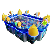 Machine de jeu de pêche pour enfants à monnayeur Banana Land 6 joueurs |   Jeu d'arcade de pêche au poisson pour parc d'attractions