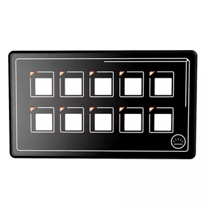 12v יישום רכב אוניברסלי הוביל תאורה אחורית מודול 10p בקרת ממברנה <span class=keywords><strong>10</strong></span> כנופיה on-off כפתור מתג לוח מצב חדש מצב - Product Image 1