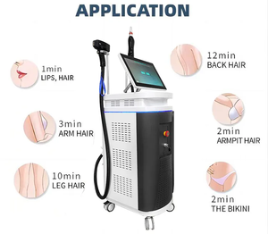 เครื่องกำจัดขนด้วยเลเซอร์ไดโอดไอซ์ รุ่น Professional 755 808 1064 2 in 1 พร้อมเครื่องเลเซอร์ ND YAG กำจัดรอยสัก - Product Image 3