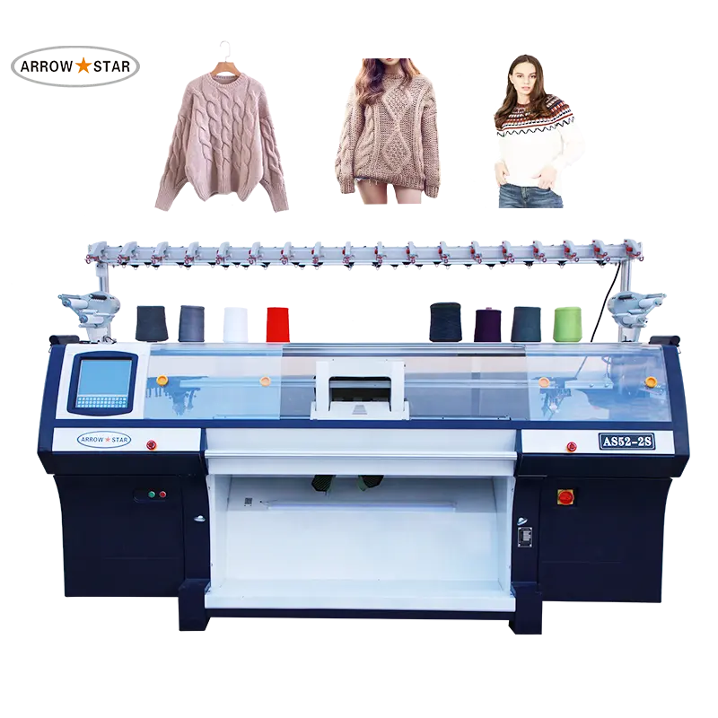 Otomatik jakarlı kazak dokuma makinesi