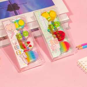 Lot de 4 gommes fantaisie en forme de crème glacée pour l'été – Fournitures scolaires mignonnes et kawaii pour enfants et étudiants - Product Image 2