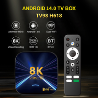 2026 TV98 H618 IPTV STB 8K Streaming Device Internet Ott Strong Media Player Premium Smarter Android 14 Pro Sep Top TV Box