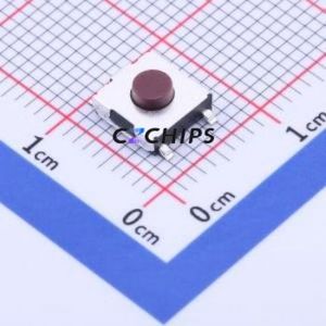 GT-TC090A-H031-L5-BR Tactile <b>Switch</b> SMD-5P,6.2x6.2mm <b>Switch</b> Single Pole Single Throw Round Button 1.6N Vertical Mount - Product Image 1