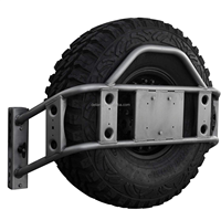 Porte-pneu monté sur le châssis Poison Spyder pour Jeep Wrangler JK 2007-2017