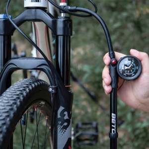 מיני לחץ גבוה 400psi אלומיניום משאבת יד משאבת אוויר עם מד ידית עבור מתנפחים צמיג אחורי - Product Image 6