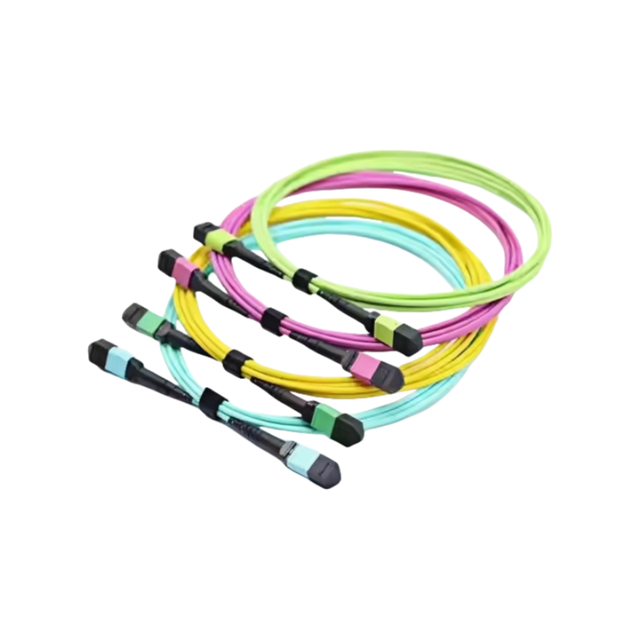 Data Center Fast Transmission Speed Female MPO Connector Trunk Cable 8/12/24 Core LSZH OM3 OM4 OM5 MPO Fiber Optic Patch Cord