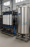 Usine d'eau déminéralisée |   Système de traitement des eaux DM, équipement de filtration DM avec panneau de commande et pompe