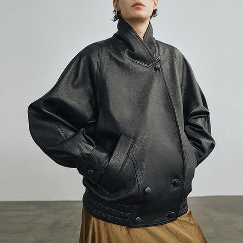 3254 New Autumn Winter Imported Goat  Meilad Retro Silhouette Women's Jacket Coat