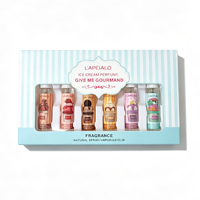 Lot de 6 mini-parfums 5 ml en gros, parfum crème glacée, senteur lactée gourmande, flacon vaporisateur portable pour femme