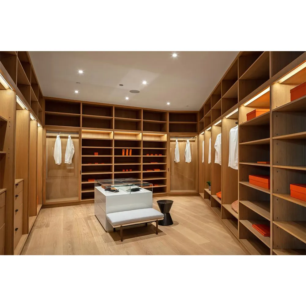 Latest closet designs melamine faced particle board coat closet works walk in closet