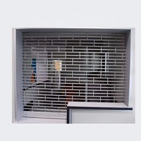 Porte à enroulement professionnelle en aluminium ajouré sur mesure avec fonction antivol pour usage extérieur, centres commerciaux et entrepôts