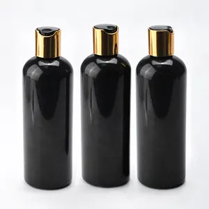 Private label empty hair conditioner shampoo packaging 150ml 250ml 300ml plastic cosmetic lotion bottle with 24/410 disc top cap