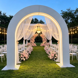 Arco de Entrada LED Blanco, Arco de Acrílico para Eventos, Arco de Boda, Panel de Fondo de Acrílico, Puerta de Arco, Pared de Fondo - Product Image 5