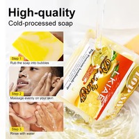 Savon de Bain Solide Artisanal au Citron, Traitement à Froid, Ingrédients Biologiques, Exfoliant, Élimination des Taches Brunes, Hydratant, Éclatant