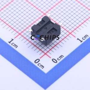 YTS1R0032GBG00 Tactile Switch SMD,6x6mm Switch Single Pole Single Throw Round Button 2.5N Vertical Mount - Product Image 2
