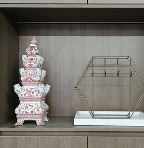 Jarrón Piramidal para Tulipanes al por Mayor, 2 Piezas, 46 cm de Alto (Disponible en <span class=keywords><strong>3</strong></span> Colores), Tulipero de Porcelana en Forma de Pagoda para Decoración del Hogar - Product Image 3
