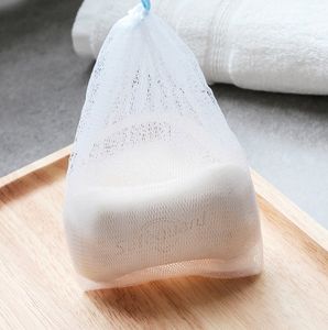 Handmade Soap Hangable <b>Shower</b> Soft Nylon Soap Bag with Drawstring for Foaming and Drying - Product Image 6