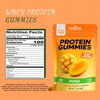 Gummies protéinés au mangue de marque privée – Snack riche en protéines pour la récupération musculaire