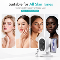 Máquina Analizadora de Piel con IA de 3 Cámaras K57 K33, Escáner de Diagnóstico Facial, Detector de Piel Portátil para Salón de Belleza y Gestión de la Piel