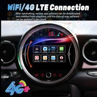 Untuk BMW Mini One R55 R56 2009 Mini Cooper, Layar Android Auto di Dasbor, Radio Mobil, Pemutar Video Multimedia, Navigasi GPS, Carplay