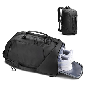 Bolsa de Lona de Poliéster Personalizada, <span class=keywords><strong>Convertible</strong></span> <span class=keywords><strong>en</strong></span> Bolsa de Gimnasio y <span class=keywords><strong>Mochila</strong></span> de Viaje, con Compartimento para Portátil y Zapatos - Product Image 1