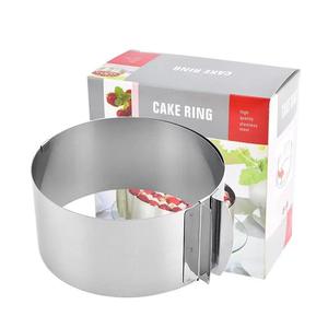 Outil de cuisson de cuisine <span class=keywords><strong>cercle</strong></span> rond anneau de gâteau moule de cuisson en acier inoxydable anneau de mousse réglable - Product Image 3